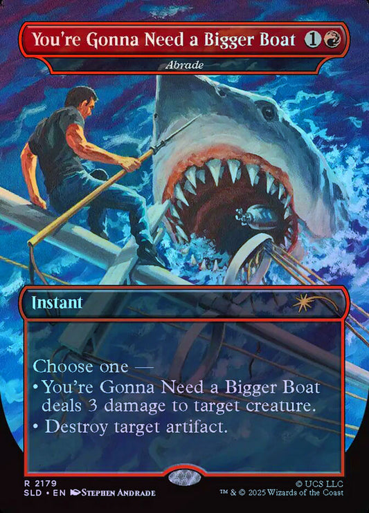 You're Gonna Need a Bigger Boat Abrade (Borderless) - Rainbow Foil