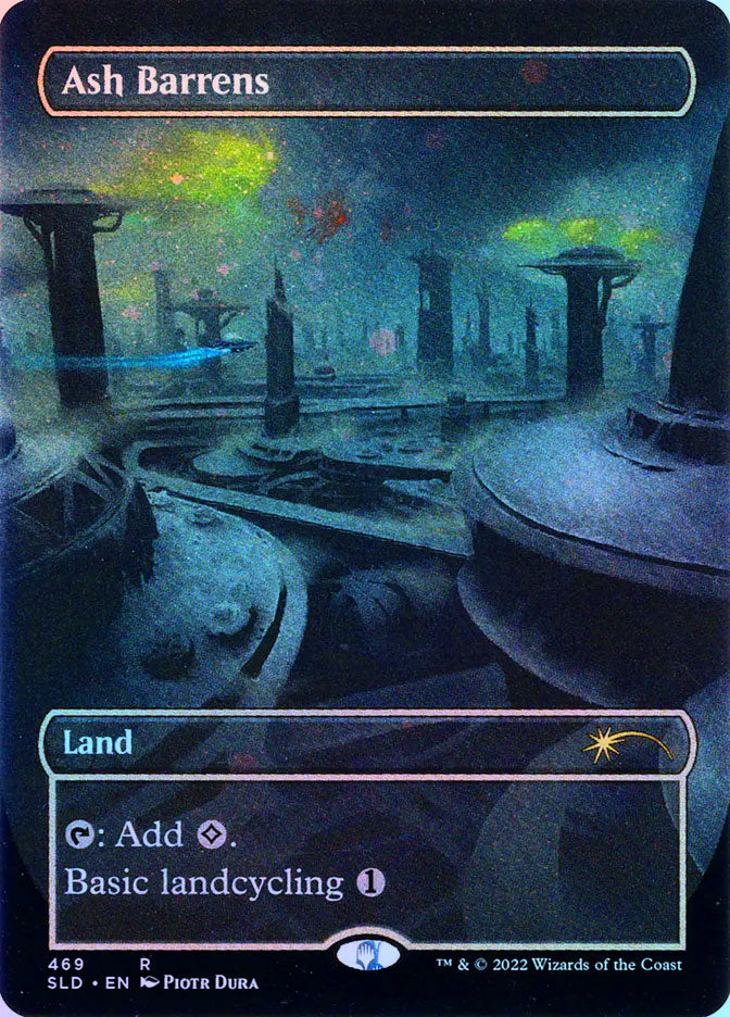 Ash Barrens (Borderless) - Galaxy Foil