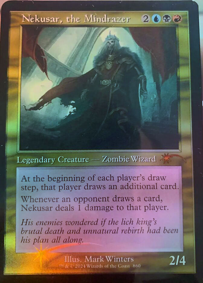 Nekusar, the Mindrazer - Retro Frame - Foil