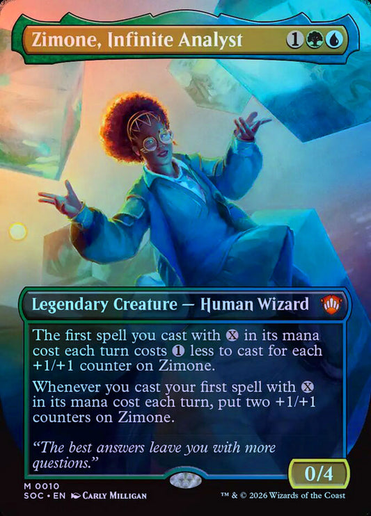 Zimone, Infinite Analyst (Borderless) - Foil