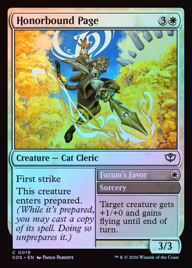 Honorbound Page // Forum's Favor - Foil