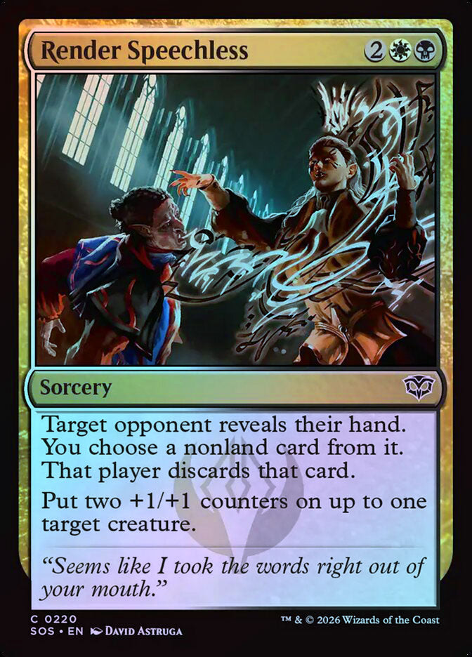 Render Speechless - Foil