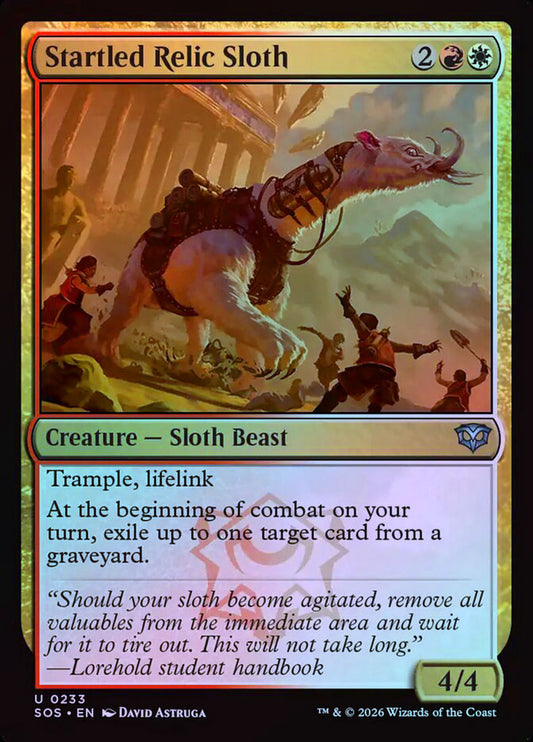 Startled Relic Sloth - Foil