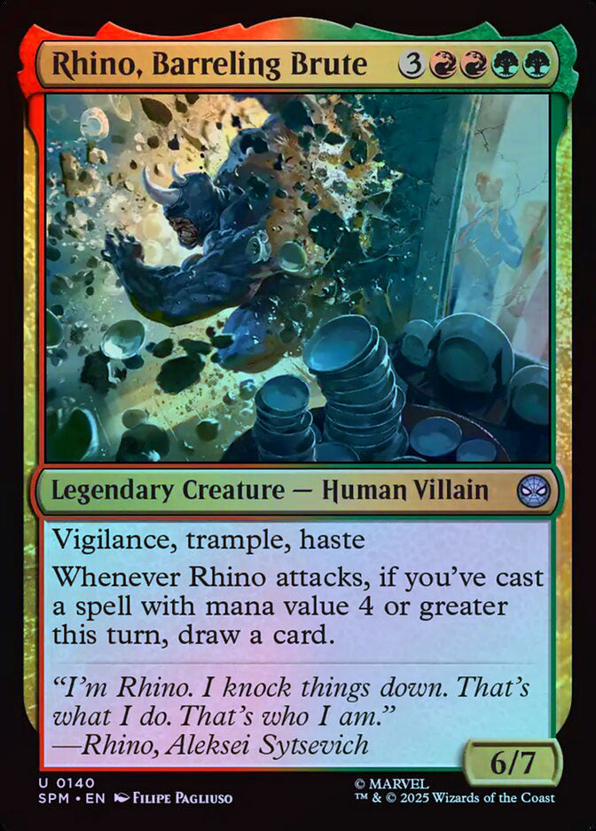Rhino, Barreling Brute - Foil