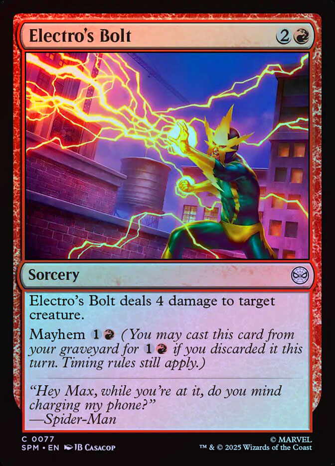 Electro's Bolt - Foil