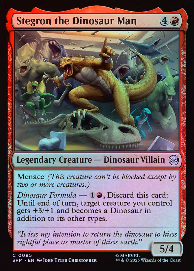 Stegron the Dinosaur Man - Foil