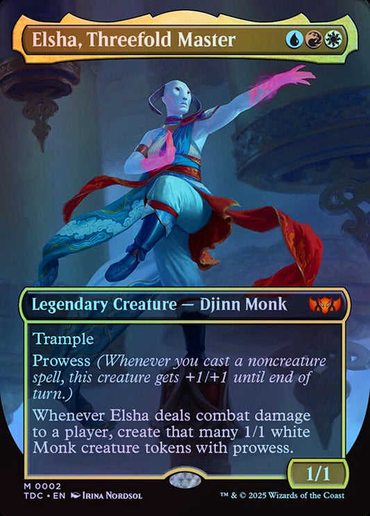 Elsha, Threefold Master (Borderless) - Foil