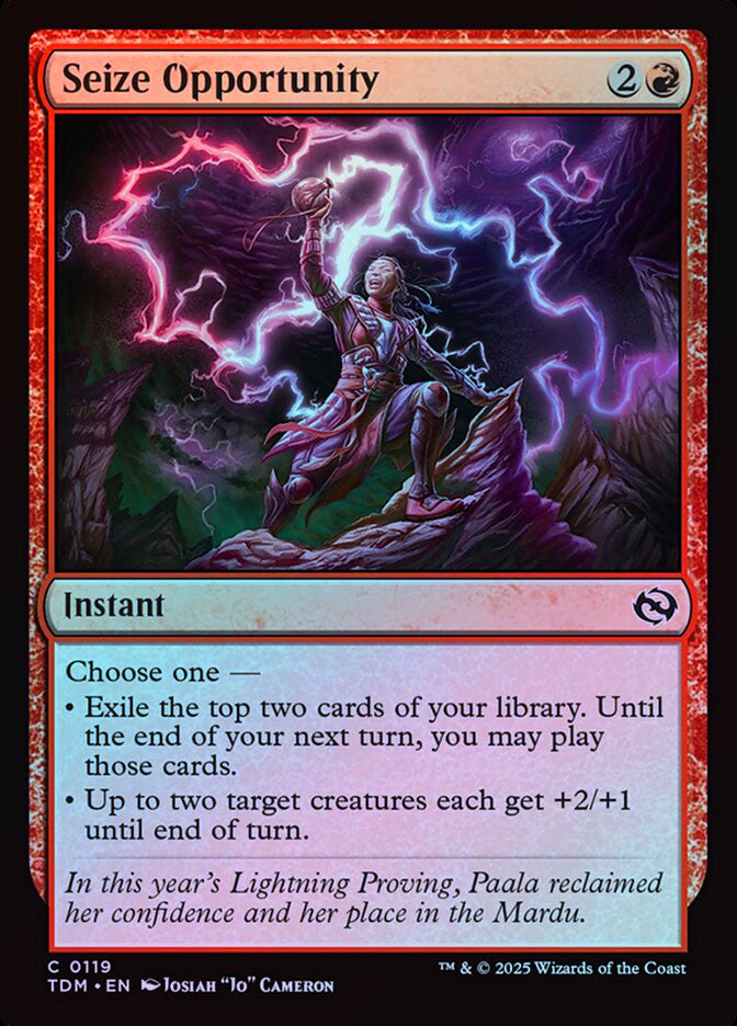 Seize Opportunity - Foil