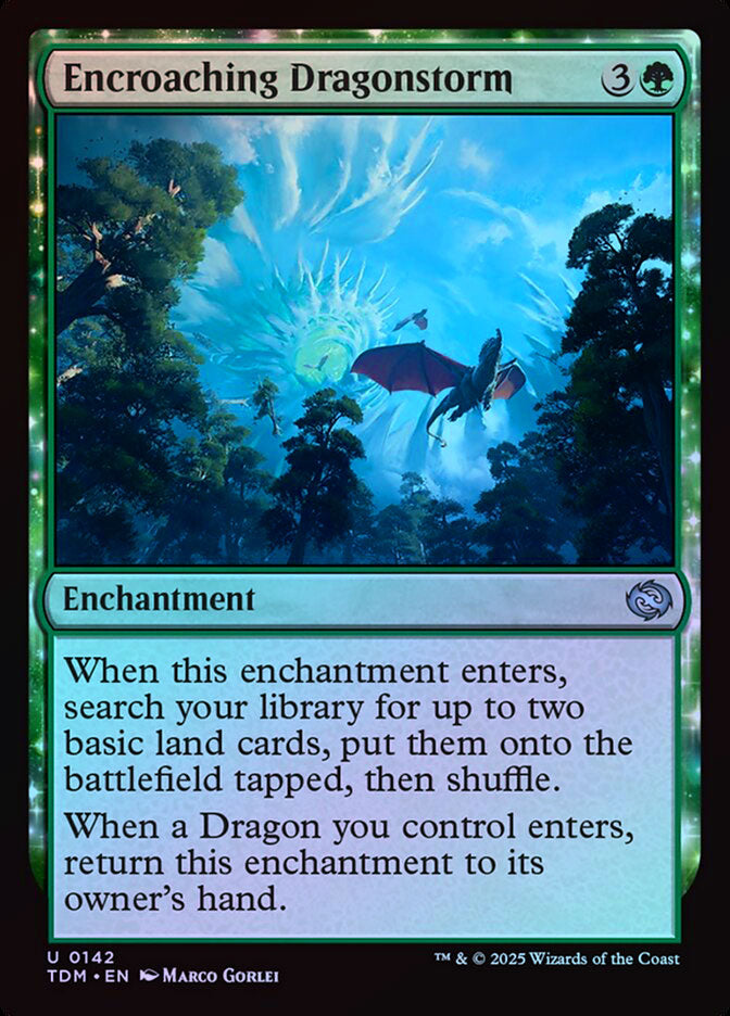 Encroaching Dragonstorm - Foil