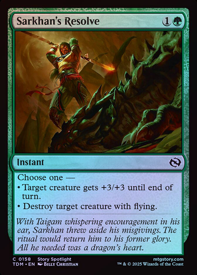 Sarkhan's Resolve - Foil