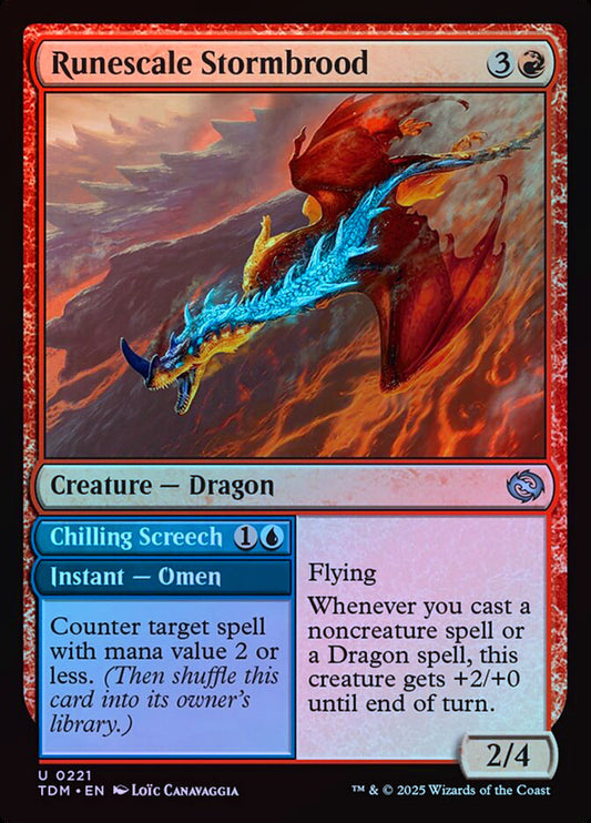 Runescale Stormbrood // Chilling Screech - Foil