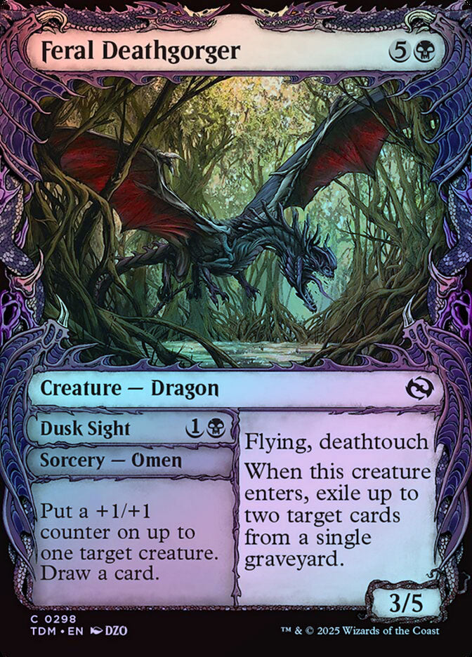 Feral Deathgorger // Dusk Sight (Showcase) - Foil