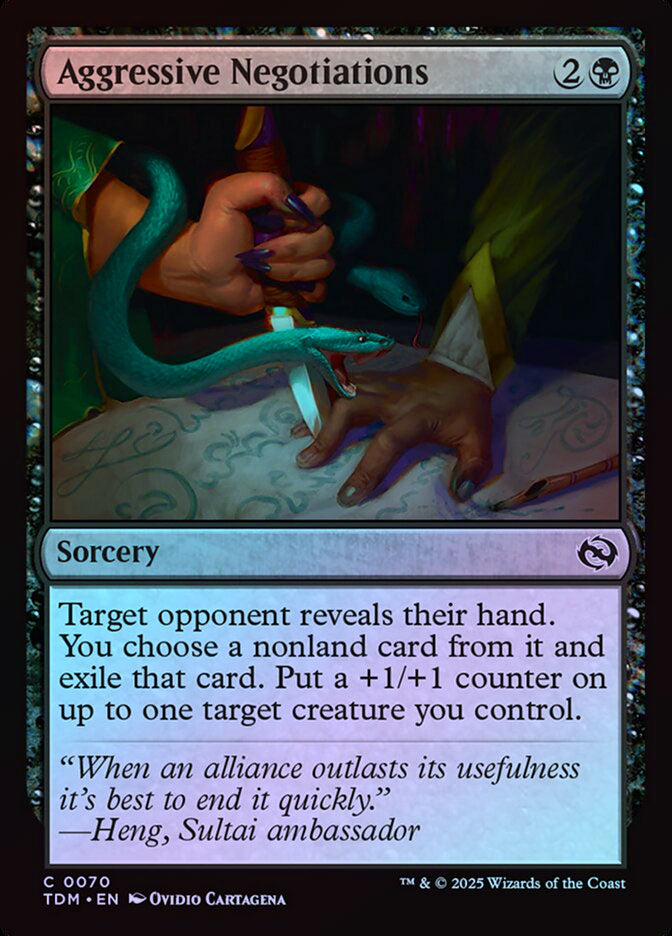 Aggressive Negotiations - Foil