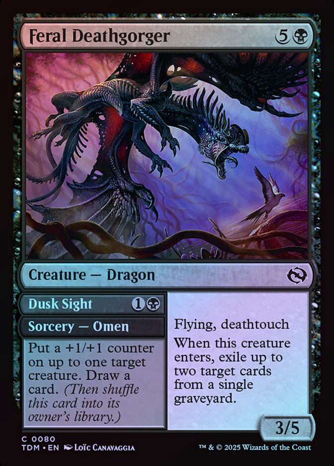 Feral Deathgorger // Dusk Sight - Foil