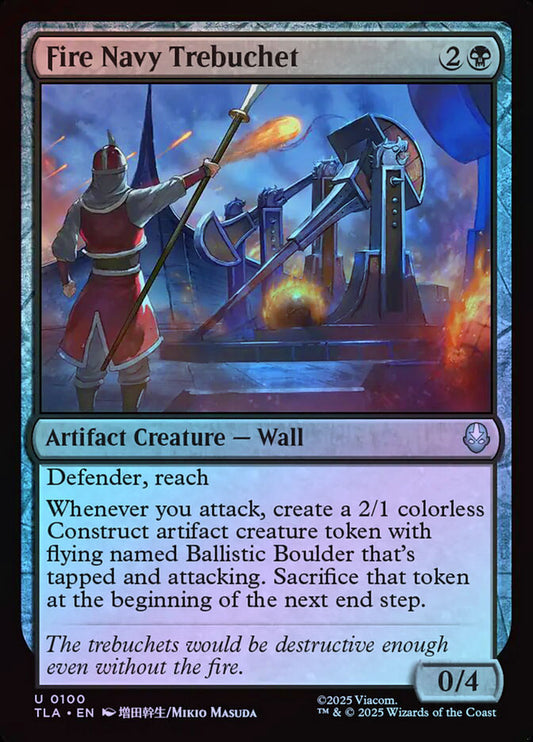 Fire Navy Trebuchet - Foil