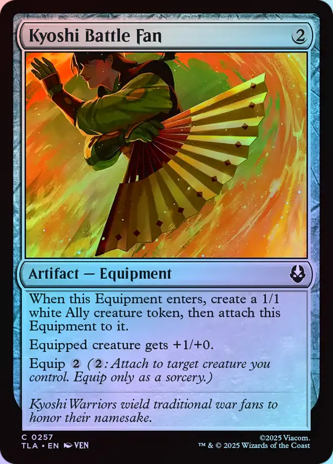 Kyoshi Battle Fan - Foil
