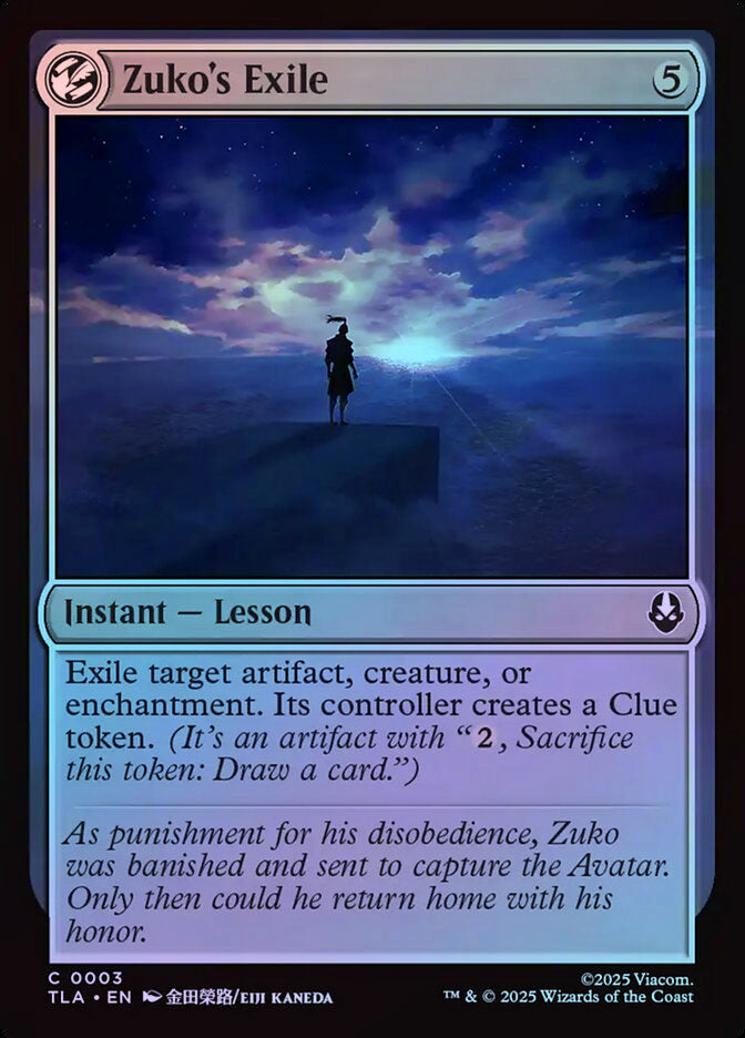 Zuko's Exile - Foil