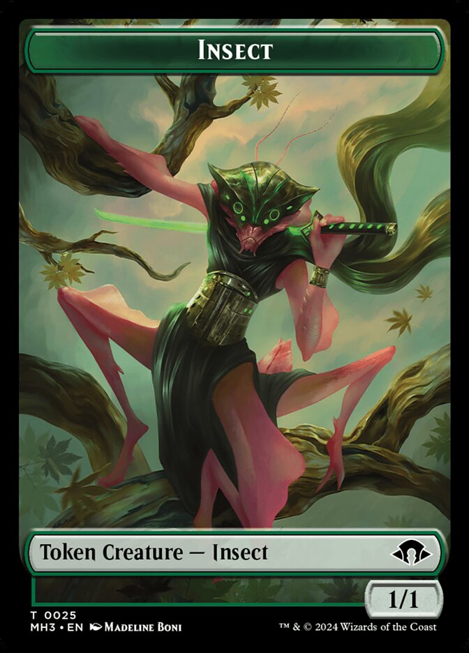 Beast // Insect Double-Sided Token