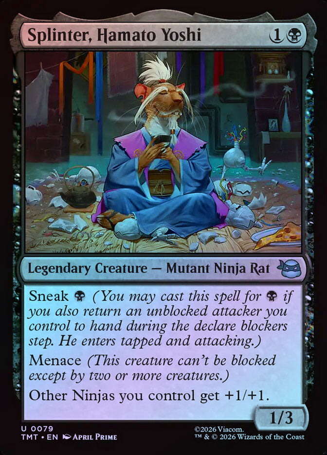 Splinter, Hamato Yoshi - Foil