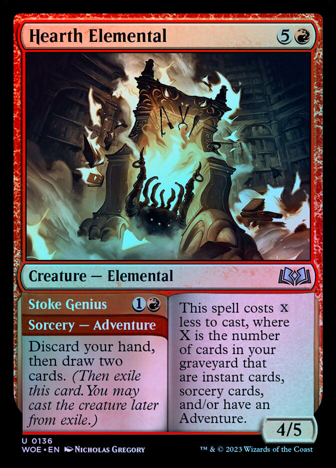 Hearth Elemental // Stoke Genius - Foil