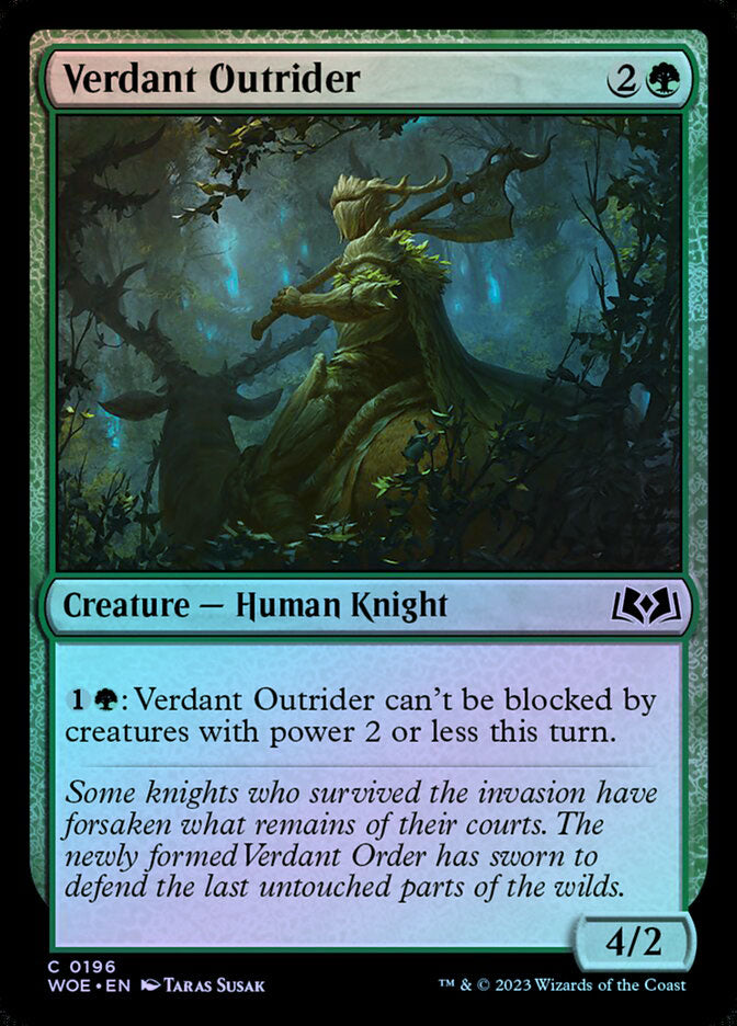Verdant Outrider - Foil