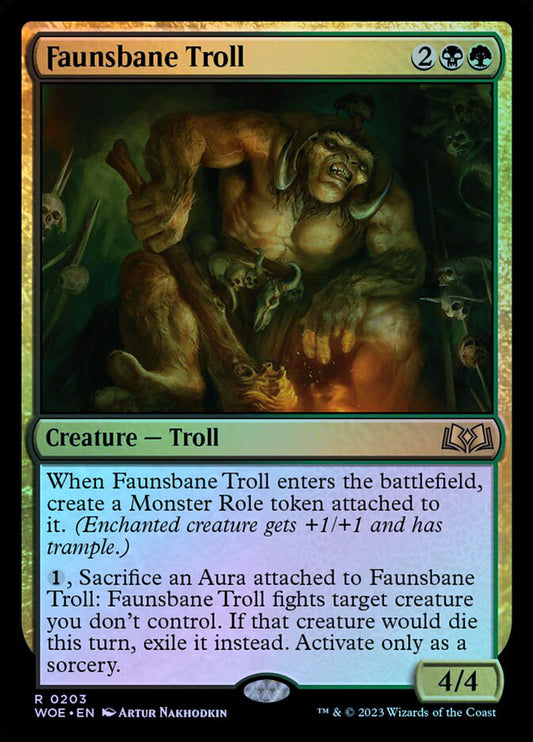 Faunsbane Troll - Foil