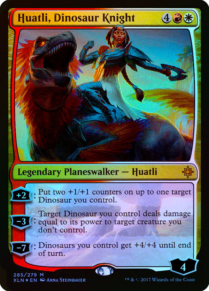 Huatli, Dinosaur Knight - Foil